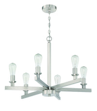 Craftmade - 53126-BNK - Six Light Chandelier - Chicago - Brushed Polished Nickel