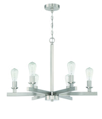 Craftmade - 53126-BNK - Six Light Chandelier - Chicago - Brushed Polished Nickel