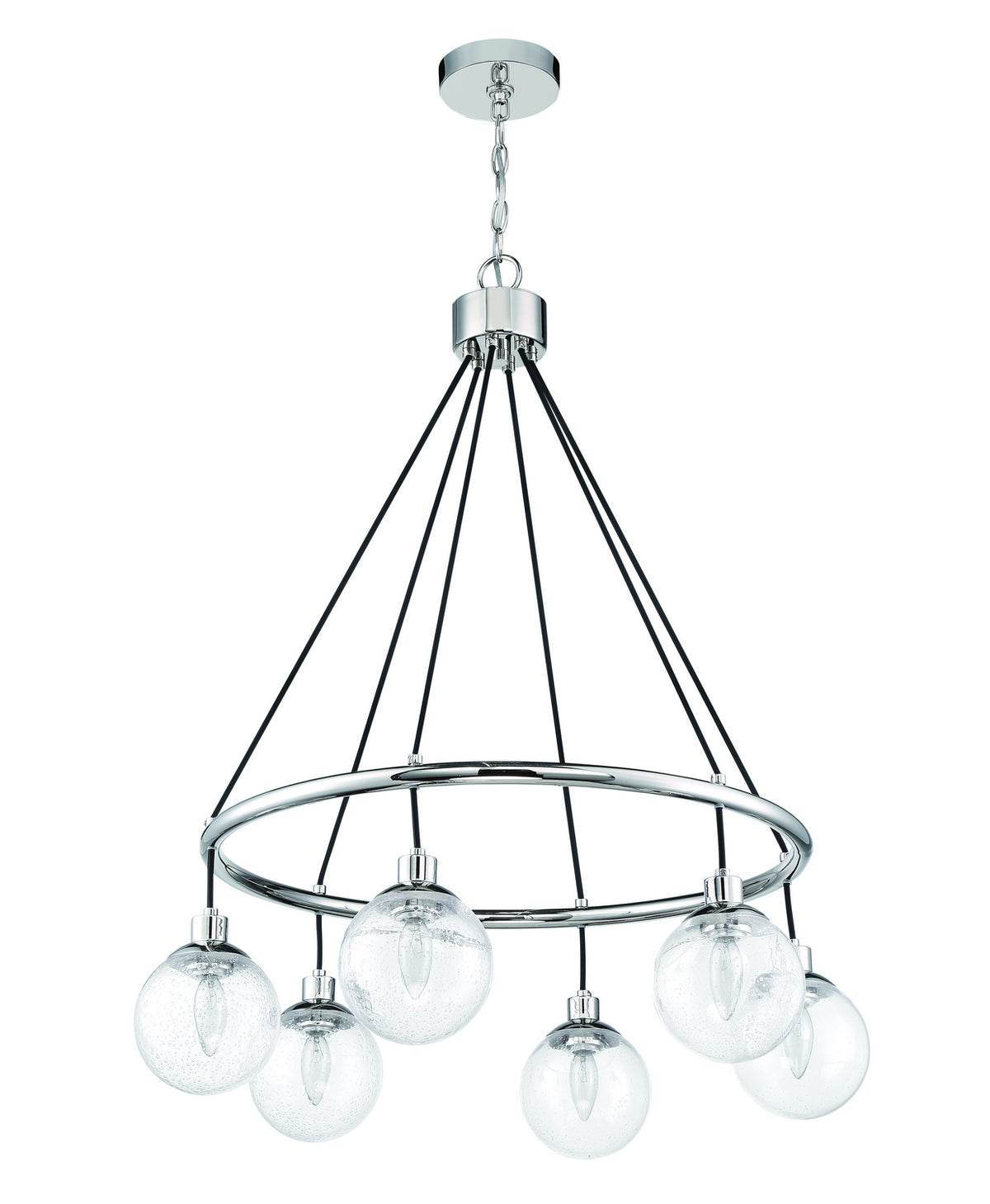 Craftmade - 53326-CH - Six Light Chandelier - Que - Chrome