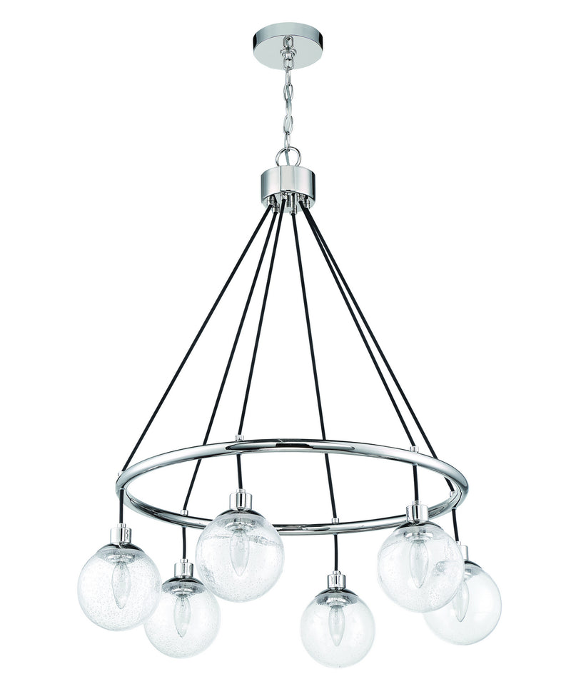 Craftmade - 53326-CH - Six Light Chandelier - Que - Chrome