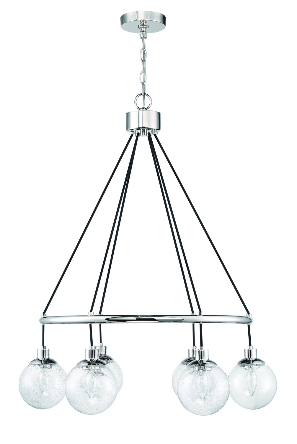 Craftmade - 53326-CH - Six Light Chandelier - Que - Chrome
