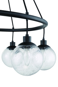 Craftmade - 53326-FB - Six Light Chandelier - Que - Flat Black