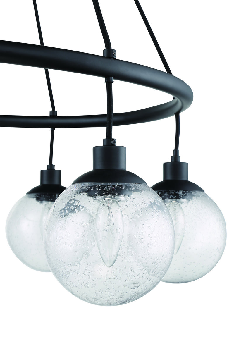 Craftmade - 53326-FB - Six Light Chandelier - Que - Flat Black