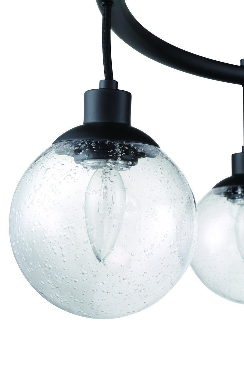Craftmade - 53326-FB - Six Light Chandelier - Que - Flat Black