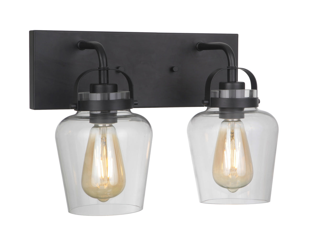 Craftmade - 53502-FB - Two Light Vanity - Trystan - Flat Black