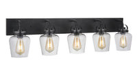 Craftmade - 53505-FB - Five Light Vanity - Trystan - Flat Black