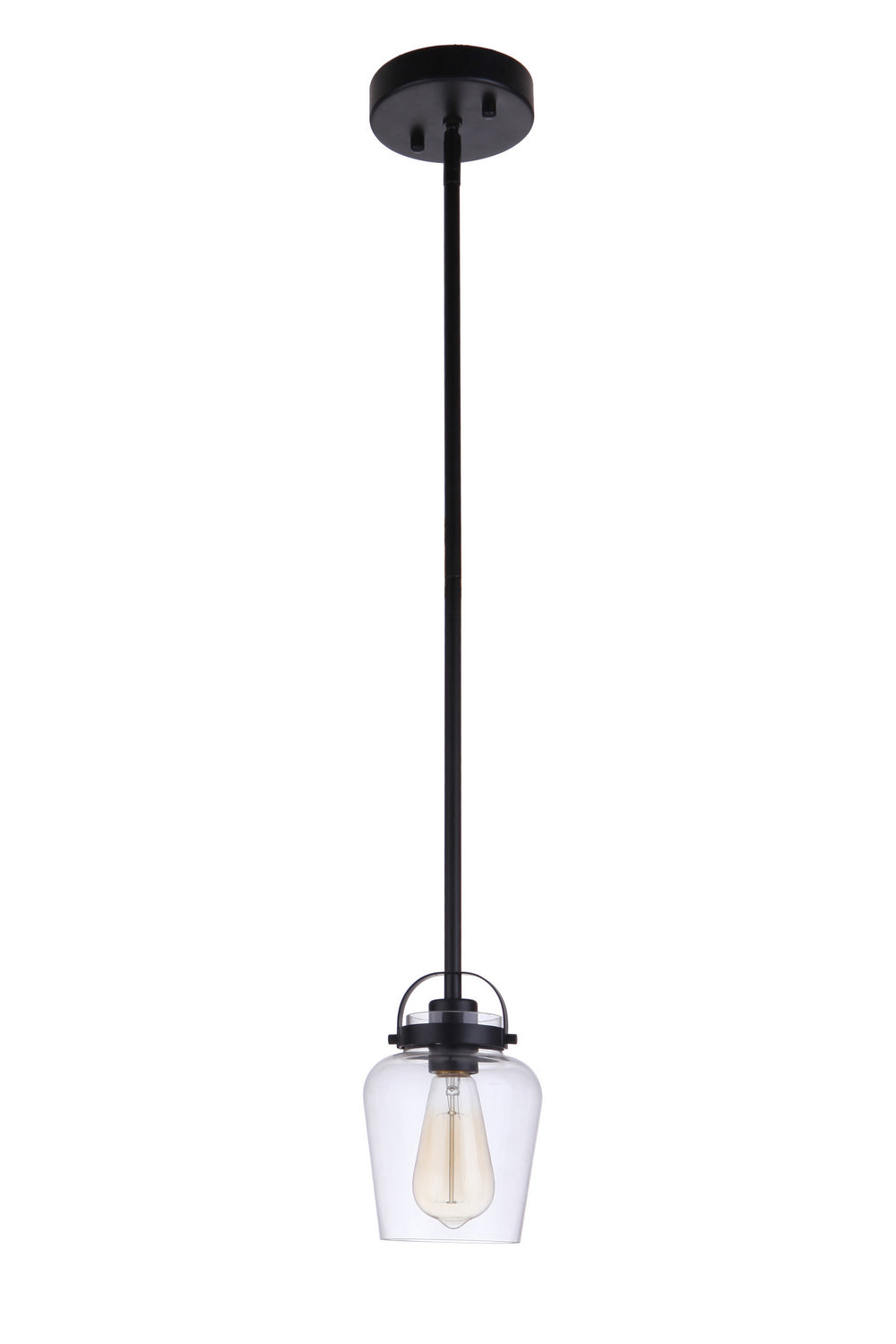Craftmade - 53591-FB - One Light Mini Pendant - Trystan - Flat Black