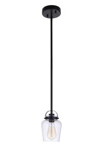 Craftmade - 53591-FB - One Light Mini Pendant - Trystan - Flat Black