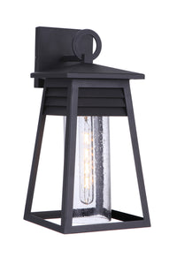 Craftmade One Light Outdoor Wall Mount from the Becca collection in Textured Black finish
