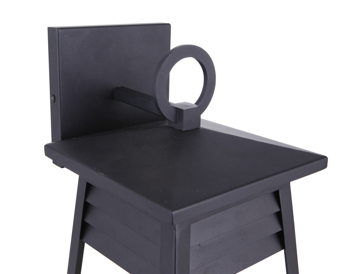 Craftmade One Light Outdoor Wall Mount from the Becca collection in Textured Black finish