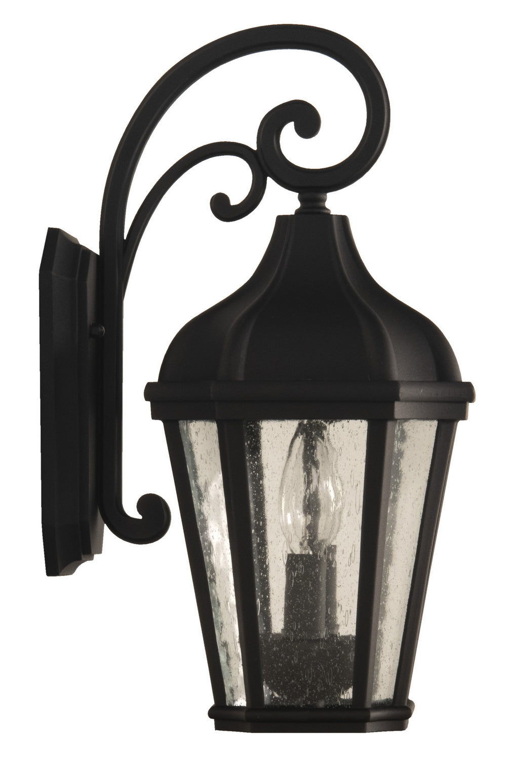 Craftmade Two Light Outdoor Wall Mount from the Briarwick collection in Textured Black finish