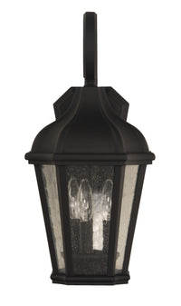 Craftmade Three Light Outdoor Wall Mount from the Briarwick collection in Textured Black finish