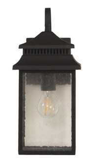 Craftmade One Light Outdoor Wall Mount from the Crossbend collection in Dark Bronze Gilded finish