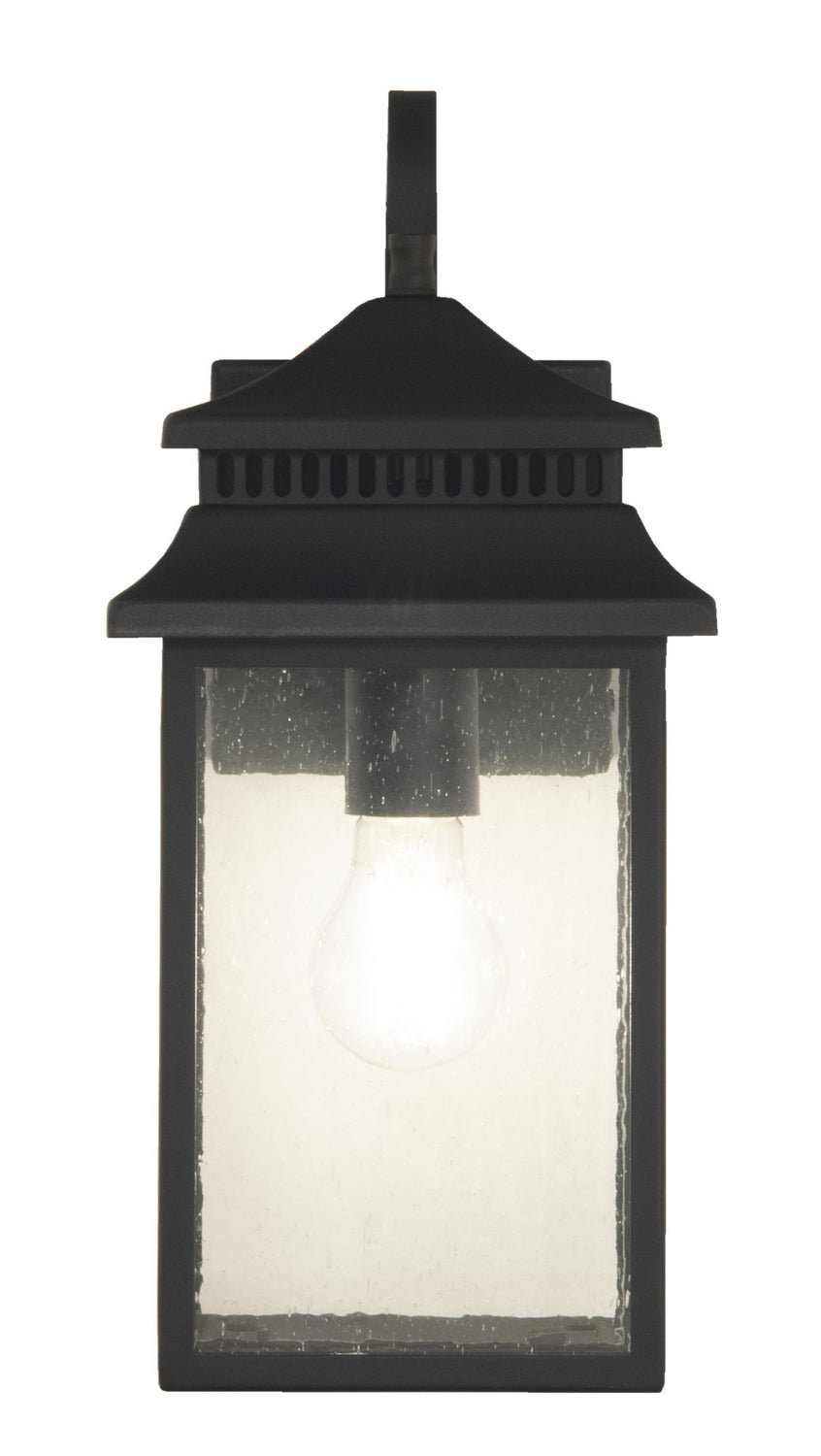 Craftmade One Light Outdoor Wall Mount from the Crossbend collection in Textured Black finish