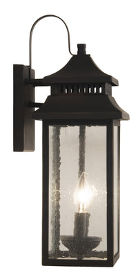 Craftmade Two Light Outdoor Wall Mount from the Crossbend collection in Dark Bronze Gilded finish