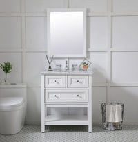 Elegant Lighting - VM22432WH - Mirror - Aqua - White