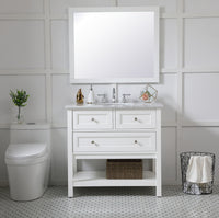 Elegant Lighting - VM23036WH - Mirror - Aqua - White