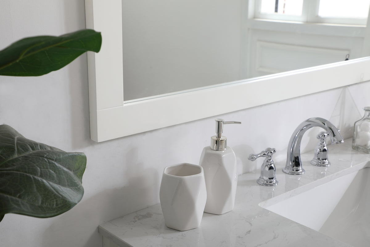 Elegant Lighting - VM24236WH - Mirror - Aqua - White