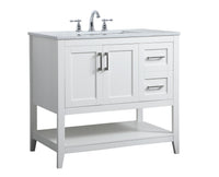 Elegant Lighting - VF16036WH - Single Bathroom Vanity - aubrey - White