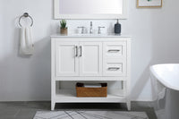 Elegant Lighting - VF16036WH - Single Bathroom Vanity - aubrey - White