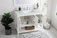 Elegant Lighting - VF16042WH - Single Bathroom Vanity - aubrey - White