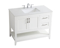Elegant Lighting - VF16042WH - Single Bathroom Vanity - aubrey - White