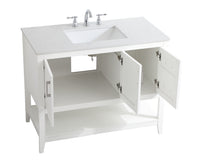 Elegant Lighting - VF16042WH - Single Bathroom Vanity - aubrey - White