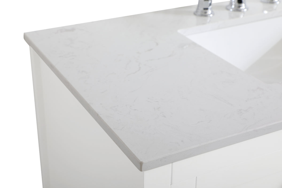 Elegant Lighting - VF16042WH - Single Bathroom Vanity - aubrey - White