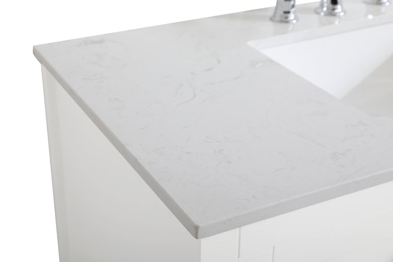 Elegant Lighting - VF16042WH - Single Bathroom Vanity - aubrey - White