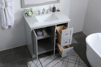Elegant Lighting - VF17036GR - Single Bathroom Vanity - moore - Grey