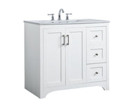 Elegant Lighting - VF17036WH - Single Bathroom Vanity - moore - White