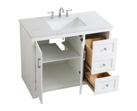 Elegant Lighting - VF17042WH - Single Bathroom Vanity - moore - White