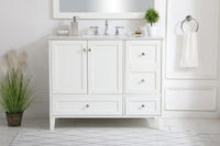 Elegant Lighting - VF18042WH - Single Bathroom Vanity - sommerville - White
