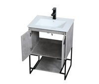Elegant Lighting - VF42024CG - Single Bathroom Vanity - Gerard - Concrete Grey