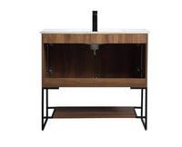 Elegant Lighting - VF42036WB - Single Bathroom Vanity - Gerard - Walnut Brown