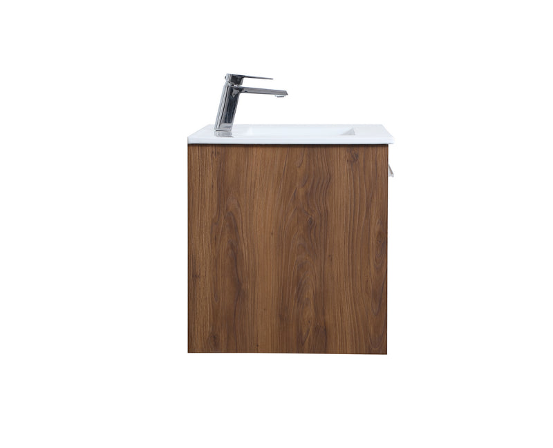 Elegant Lighting - VF43030WB - Single Bathroom Floating Vanity - Kasper - Walnut Brown