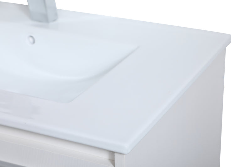 Elegant Lighting - VF43030WH - Single Bathroom Floating Vanity - Kasper - White