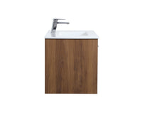 Elegant Lighting - VF43036WB - Single Bathroom Floating Vanity - Kasper - Walnut Brown
