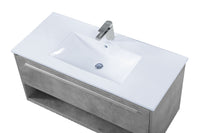 Elegant Lighting - VF43040CG - Single Bathroom Floating Vanity - Kasper - Concrete Grey
