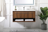 Elegant Lighting - VF43040WB - Single Bathroom Floating Vanity - Kasper - Walnut Brown