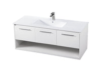 Elegant Lighting - VF43048WH - Single Bathroom Floating Vanity - Kasper - White
