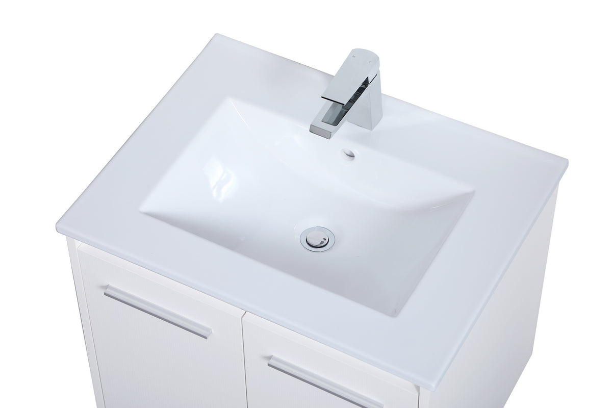 Elegant Lighting - VF44024WH - Single Bathroom Floating Vanity - Rasina - White