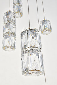 Elegant Lighting - 3500D24G - LED Pendant - Polaris - Gold