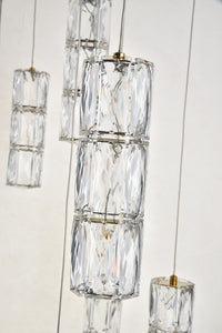 Elegant Lighting - 3500D28G - LED Pendant - Polaris - Gold
