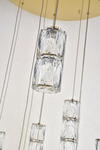 Elegant Lighting - 3500D28G - LED Pendant - Polaris - Gold