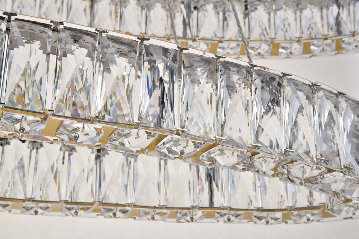 Elegant Lighting - 3503D40G - LED Chandelier - Monroe - Gold
