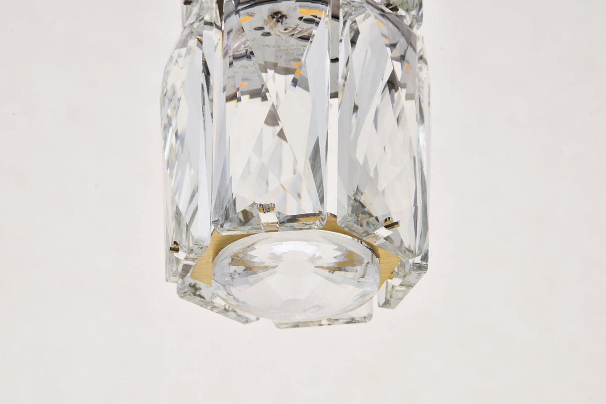 Elegant Lighting - 3500D9G - LED Pendant - Polaris - Gold