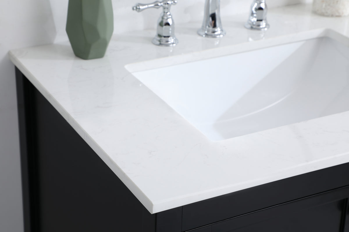 Elegant Lighting - VF16430BK - Single Bathroom Vanity - Theo - Black