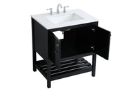 Elegant Lighting - VF16430BK - Single Bathroom Vanity - Theo - Black