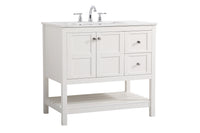 Elegant Lighting - VF16436WH - Single Bathroom Vanity - Theo - White